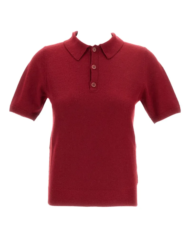 Meta Campania Collective Poloshirt aus Kaschmir - Rot Rot