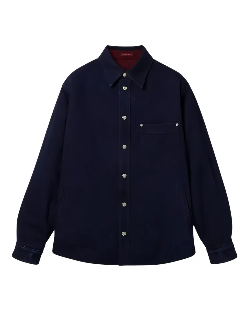 Gucci Wendbares Jeanshemd aus Flanell - Blau Blau