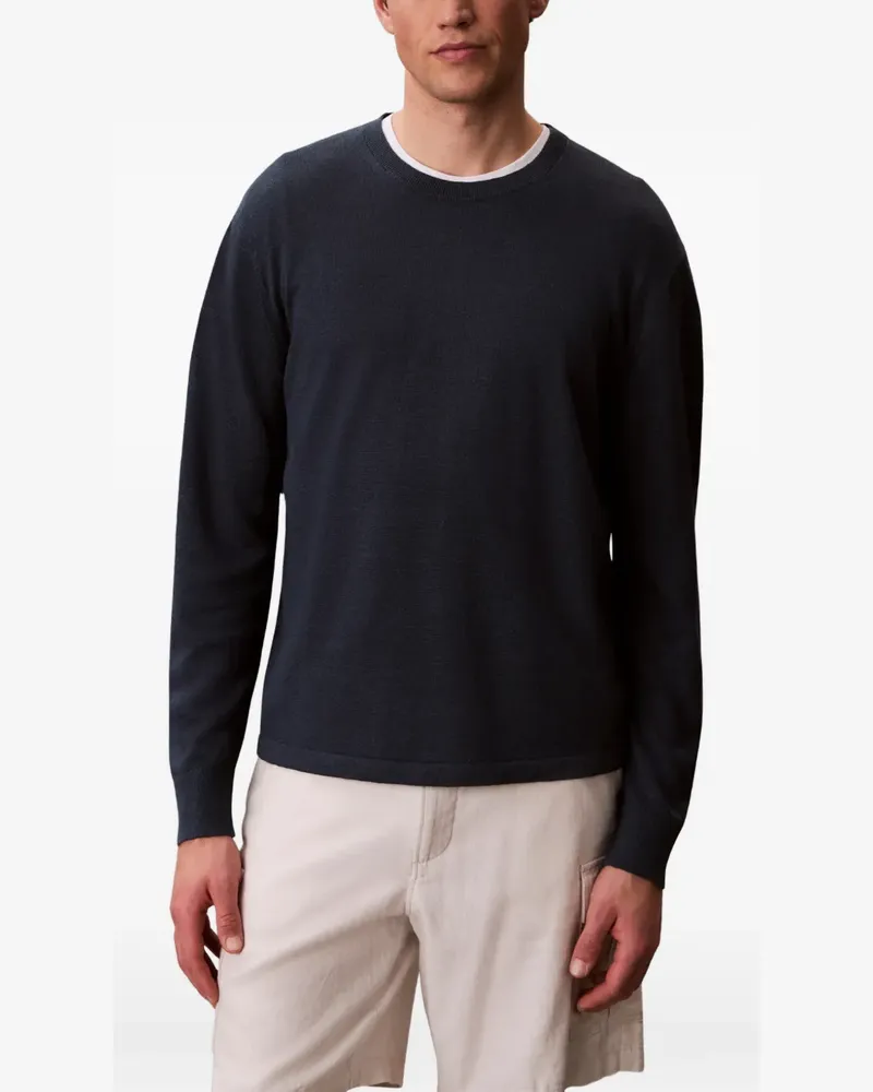 Calvin Klein merino wool jumper - Blau Blau