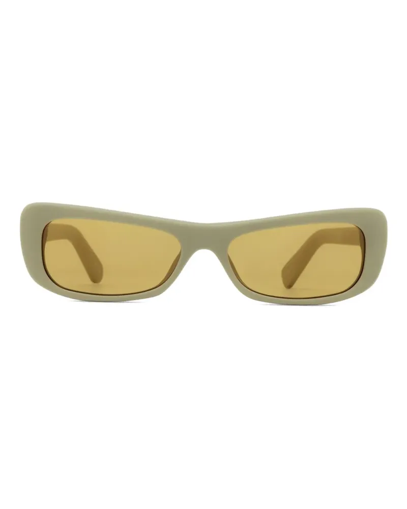 Jacquemus Capri Sonnenbrille mit eckigem Gestell - Grün Grün