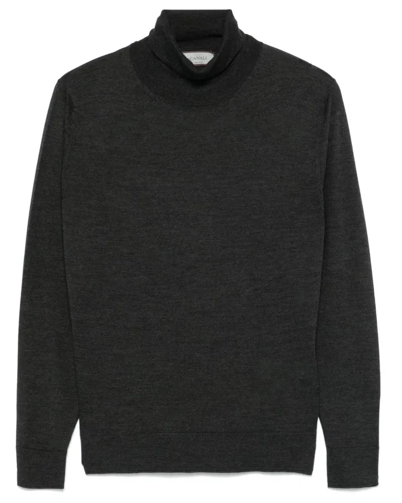 Canali Pullover mit Rollkragen - Grau Grau