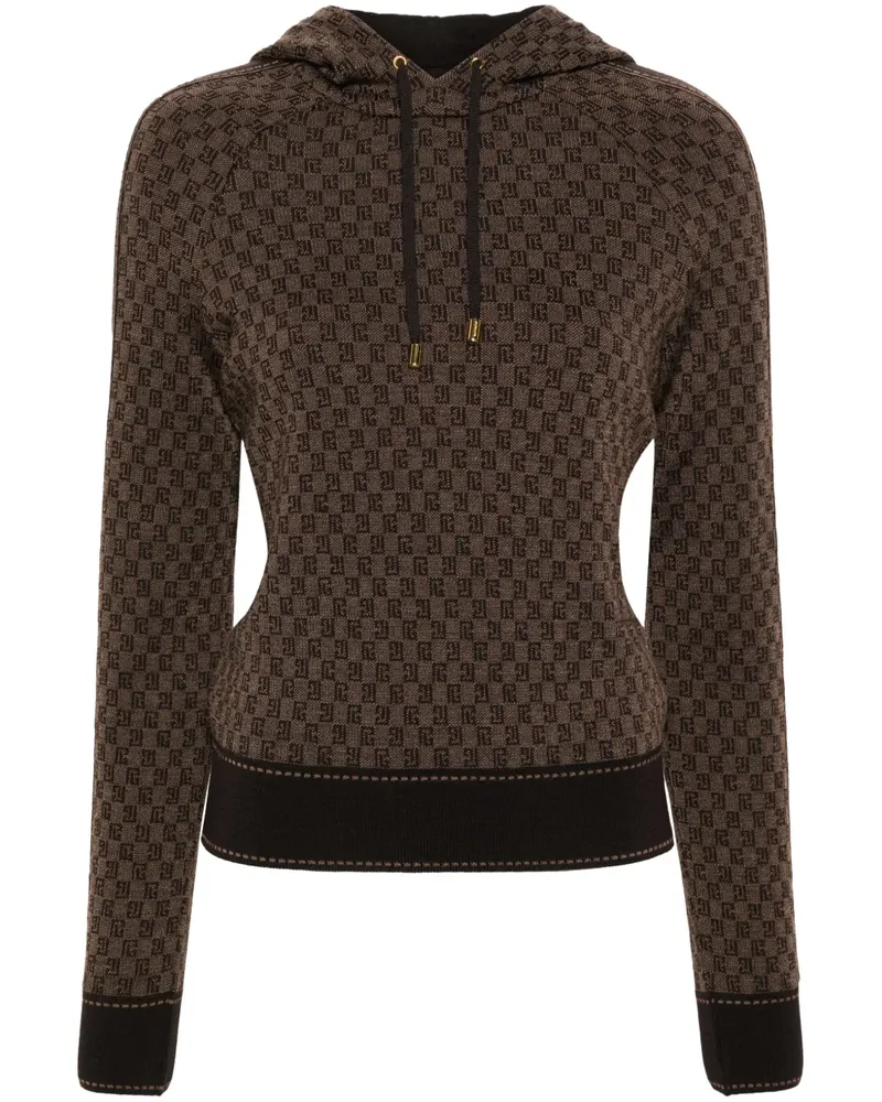 Balmain PB Monogram Hoodie - Braun Braun