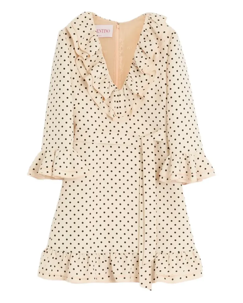 Valentino Garavani Minikleid mit Plusdepois-Print - Nude Nude