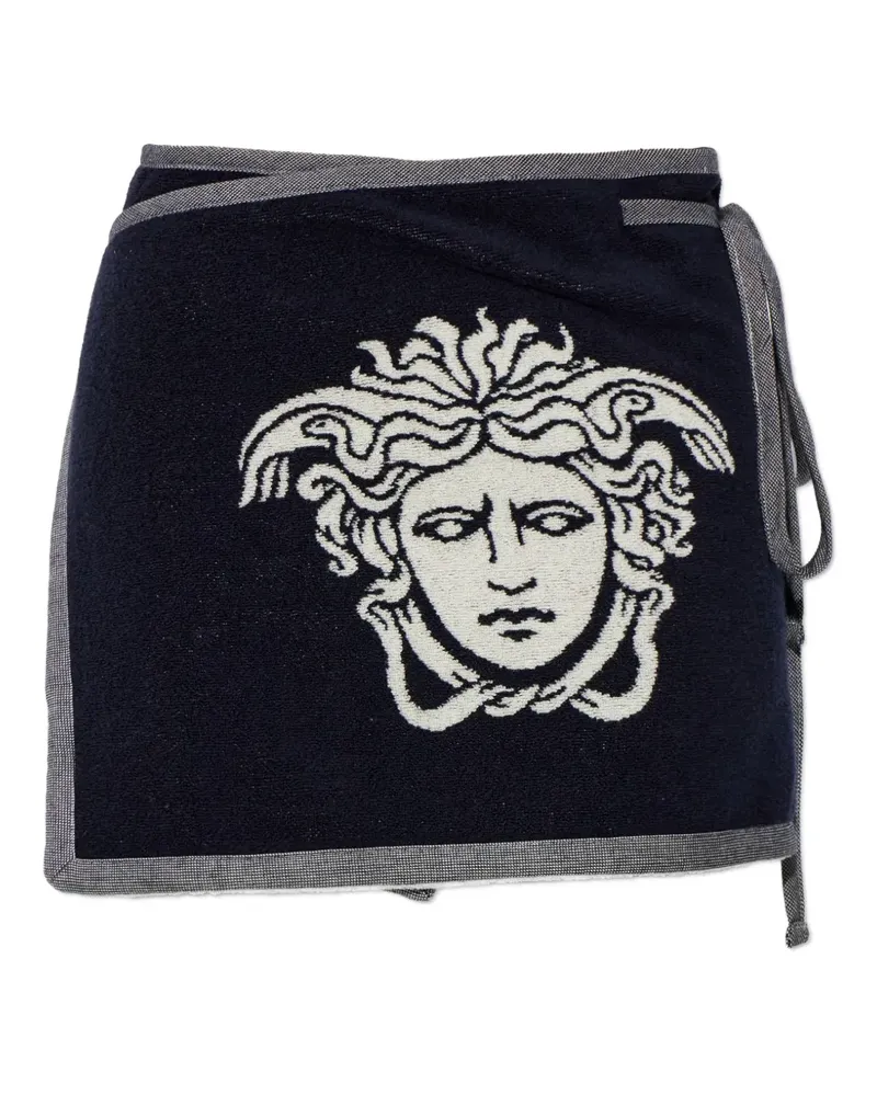 Versace Medusa wrap mini skirt - Blau Blau