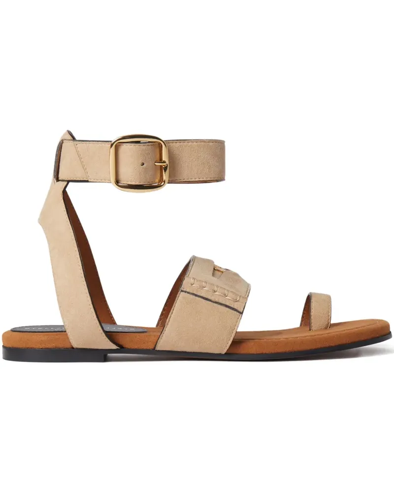 Stella McCartney Sandalen aus Wildleder - Nude Nude