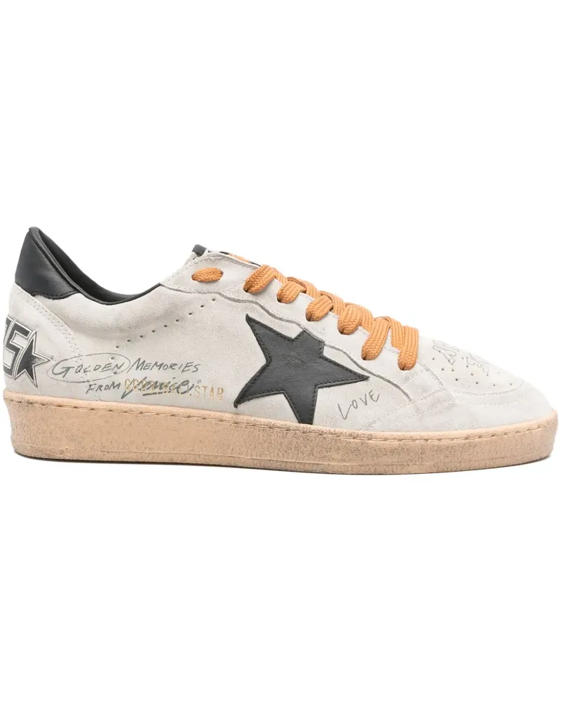 Golden Goose Ball Star Sneakers aus Wildleder - Nude Nude