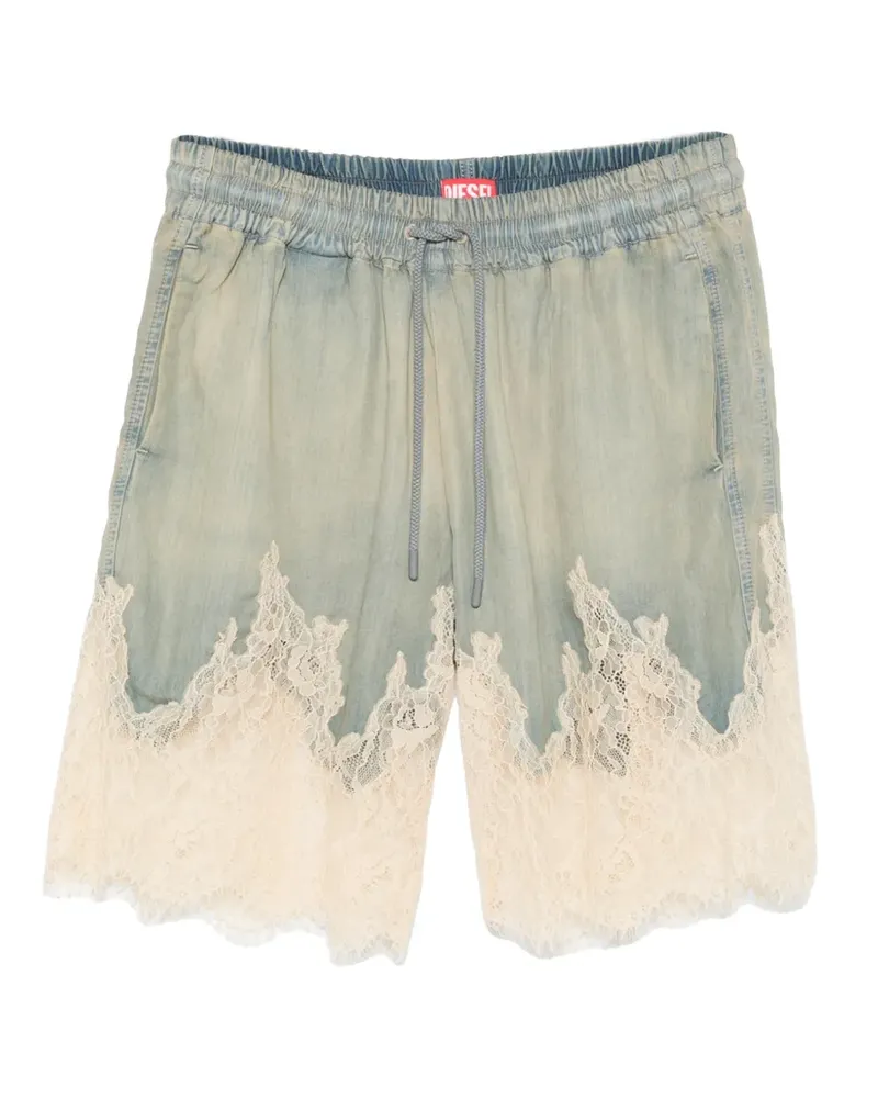 Diesel De-Malkia lace drawstring shorts - Blau Blau