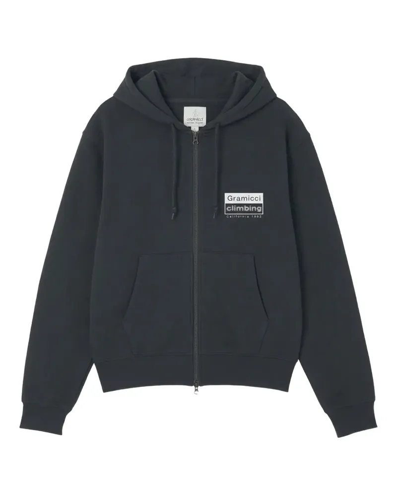 GRAMICCI Kapuzenjacke mit Logo-Print - Schwarz Schwarz
