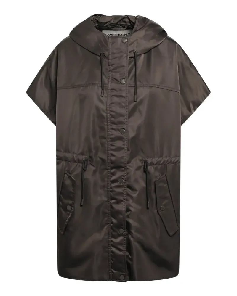 Max Mara Wattierte Weste aus wasserabweisendem Twill - Mud - Braun Braun