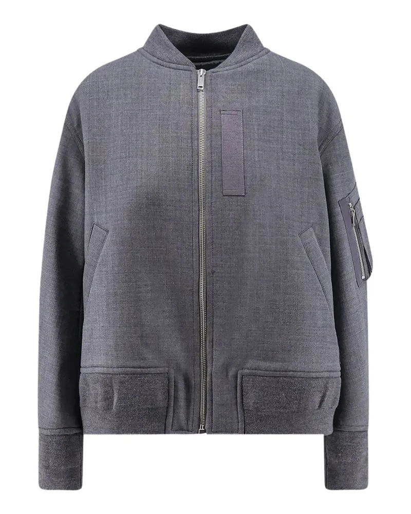 Semicouture Ariella Bomberjacke mit Reißverschluss - Grau Grau