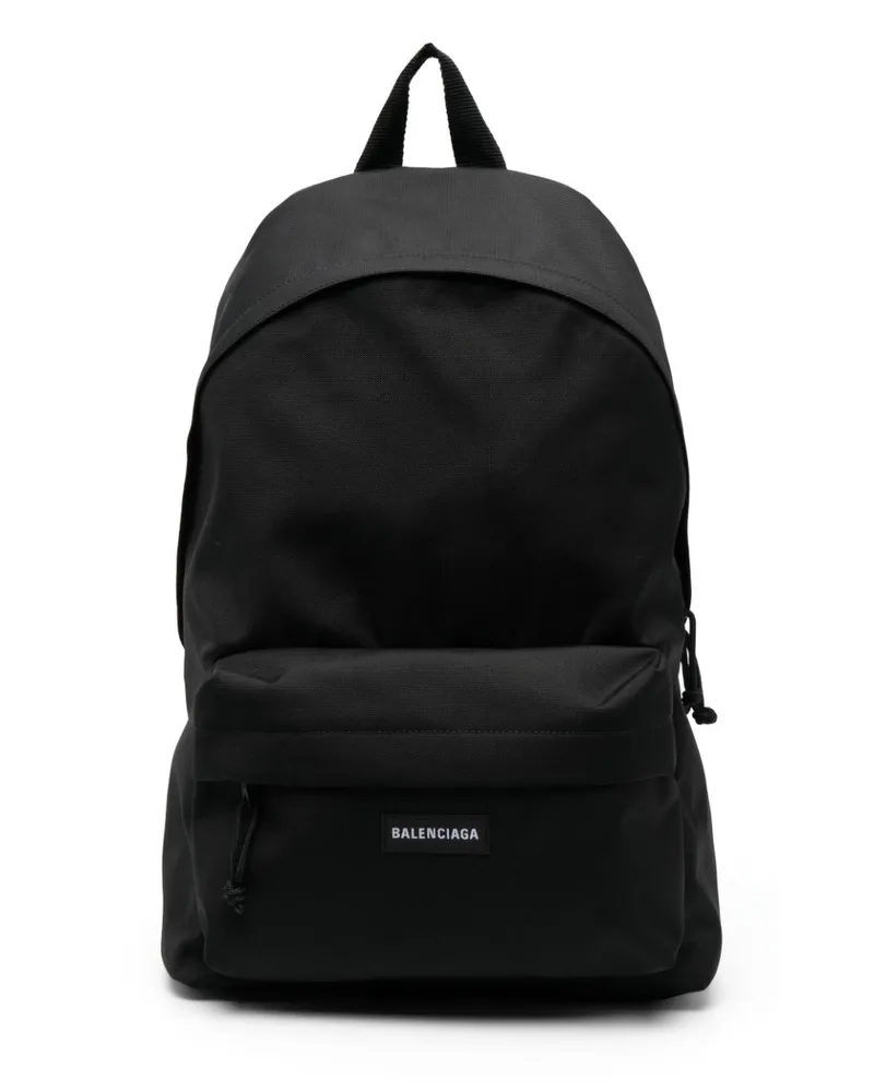 Balenciaga Rucksack mit Logo - Schwarz Schwarz