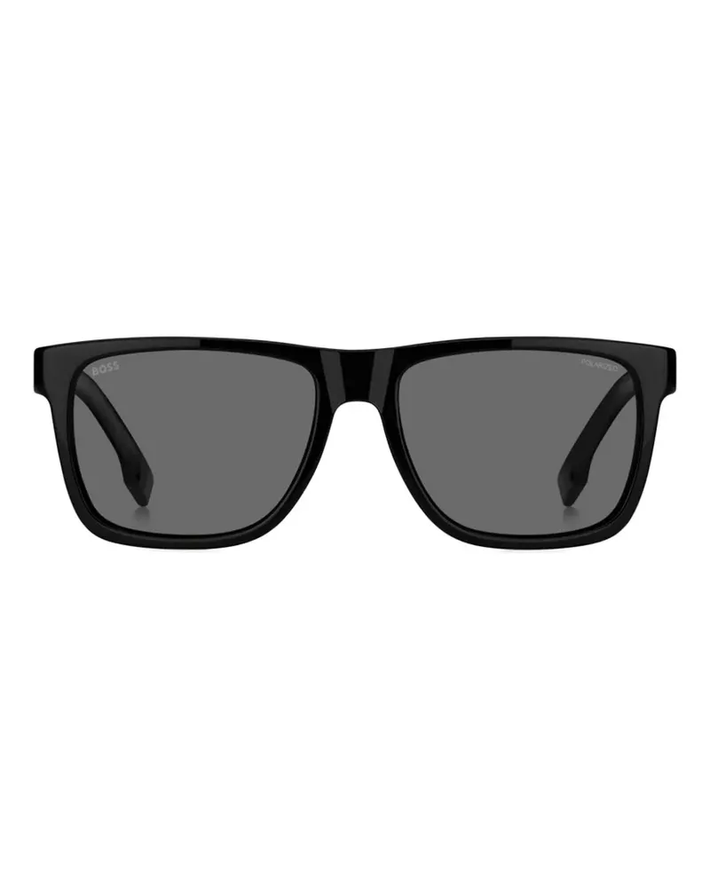 HUGO BOSS rectangle-frame sunglasses - Schwarz Schwarz