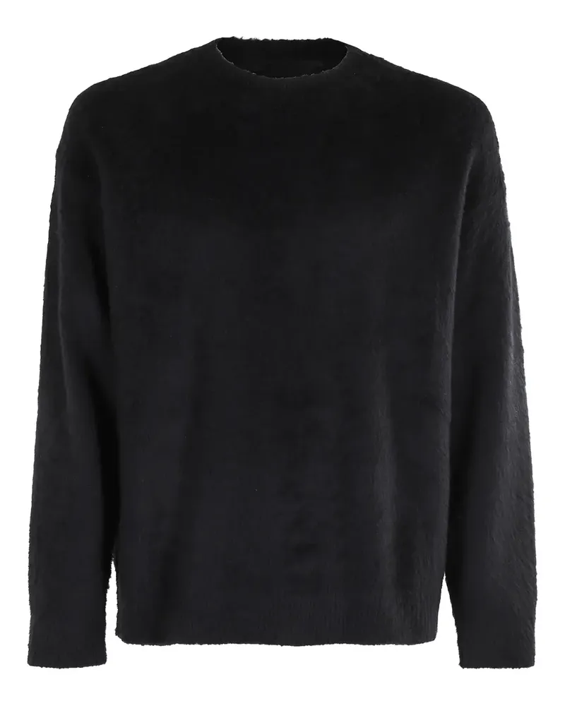 Roberto Collina Pullover mit gebürstetem Effekt - Schwarz Schwarz