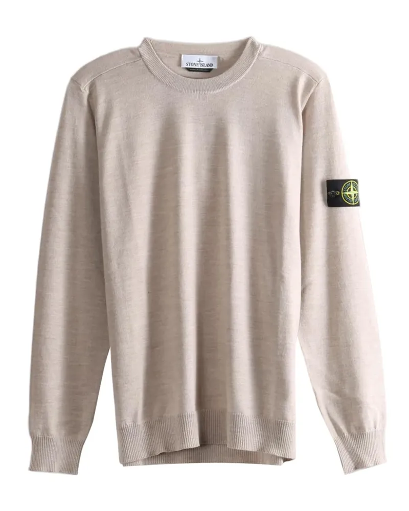 Stone Island logo-patch sweater - Nude Nude