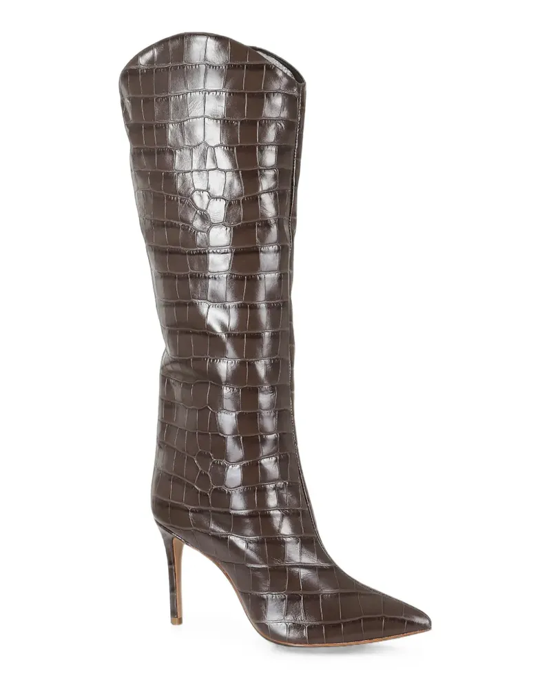 Schutz Maryana croc-effect leather boots - Braun Braun