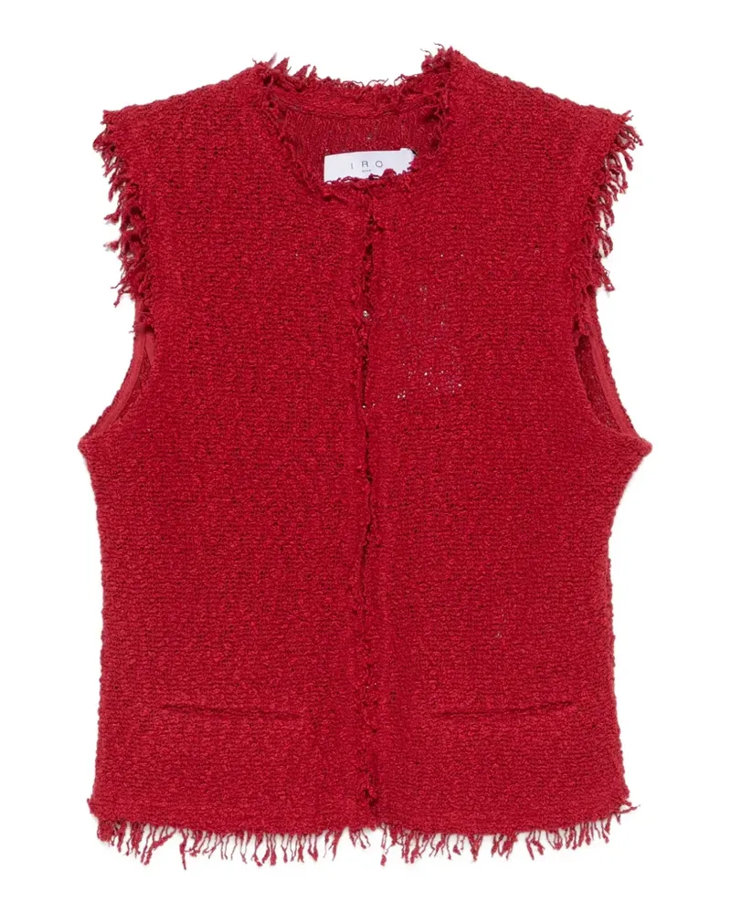 IRO frayed sleeveless vest - Rot Rot