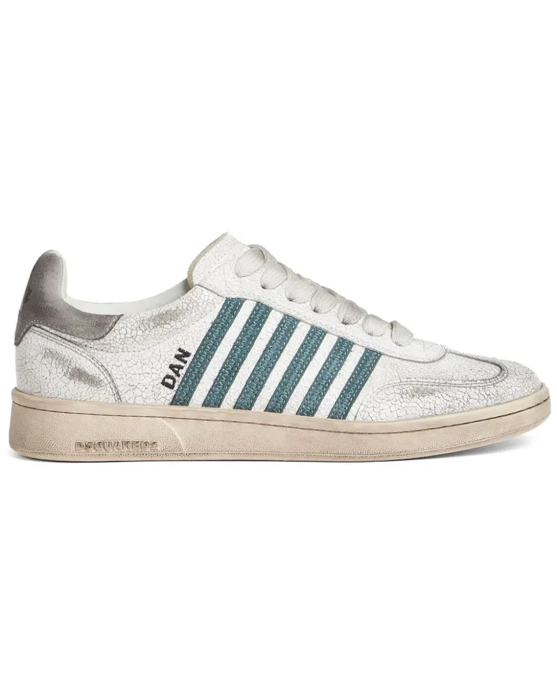 Dsquared2 Boxer Sneakers im Used-Look - Weiß Weiß