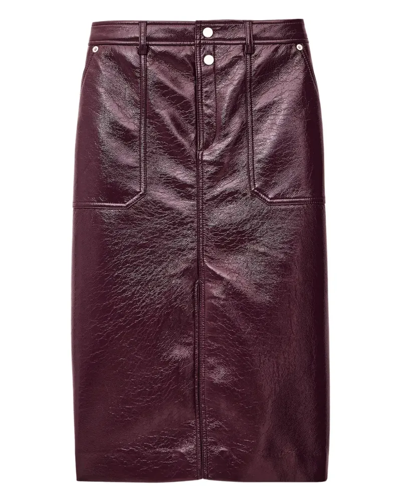 ba&sh Marylou Midirock mit Eingrifftasche - Violett Violett