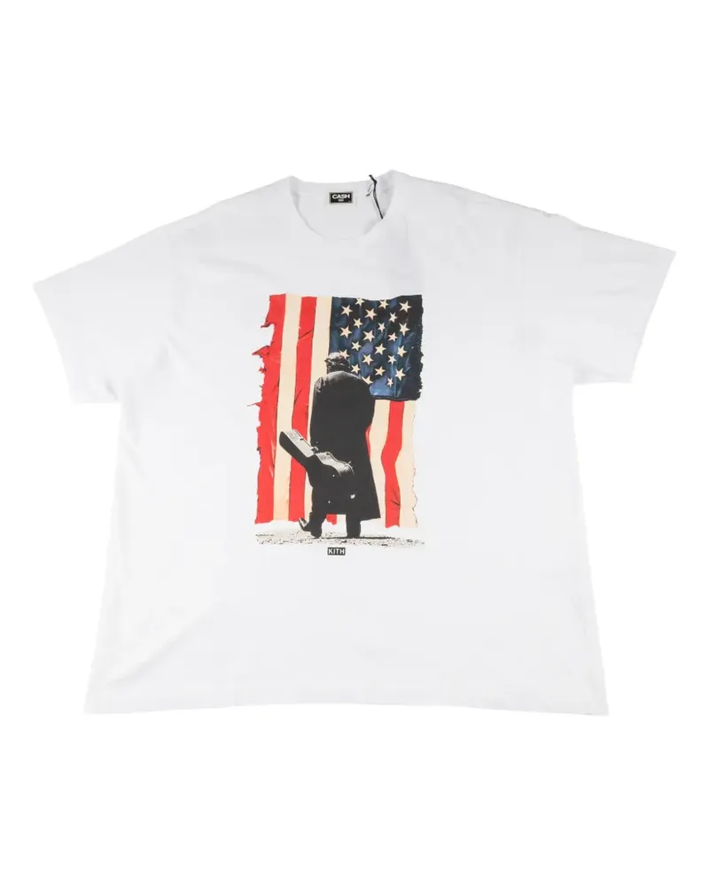 KITH x Johnny Cash graphic-print T-shirt - Weiß Weiß