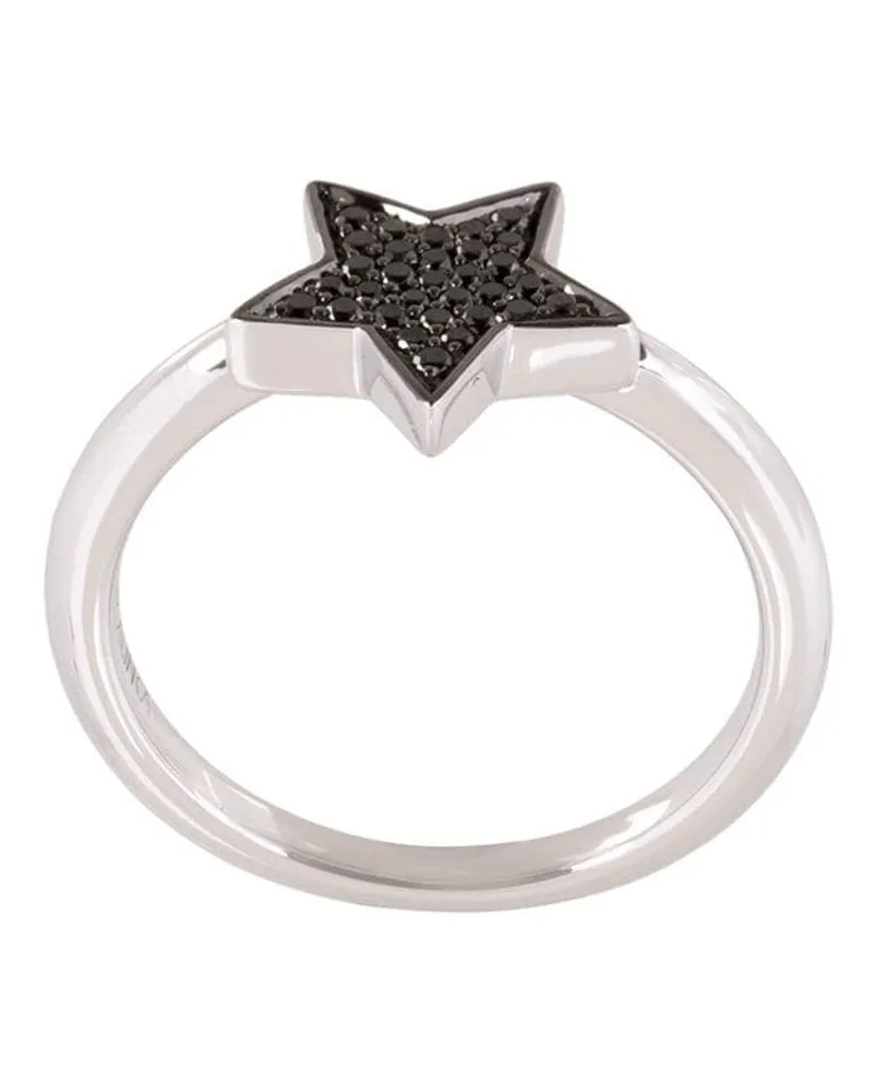 Alinka 18kt 'STASIA' Weißgoldring mit Diamanten - Metallic Metallic