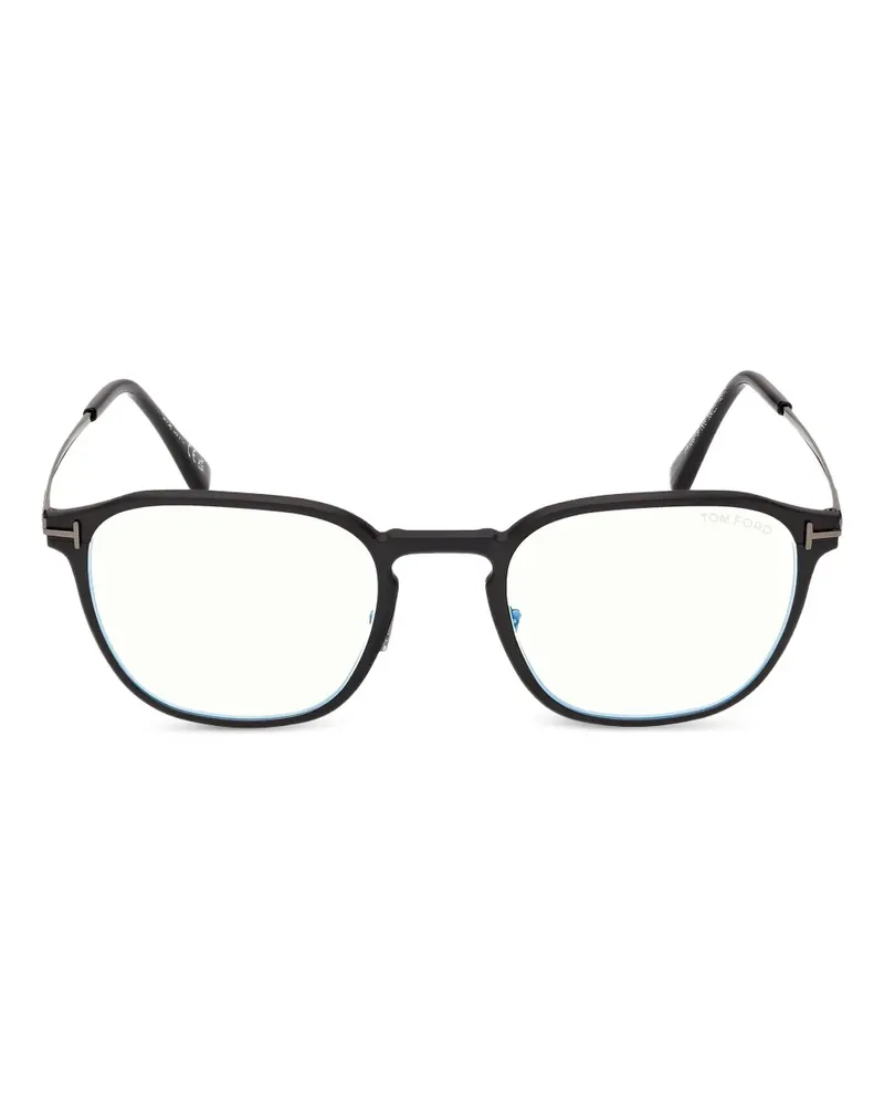 Tom Ford Brille mit rundem Gestell - Schwarz Schwarz
