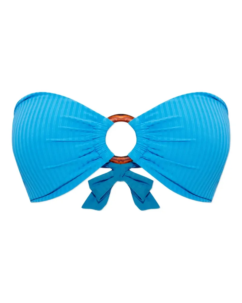 Melissa Odabash Brisbane Bikinioberteil mit Ringdetail - Blau Blau