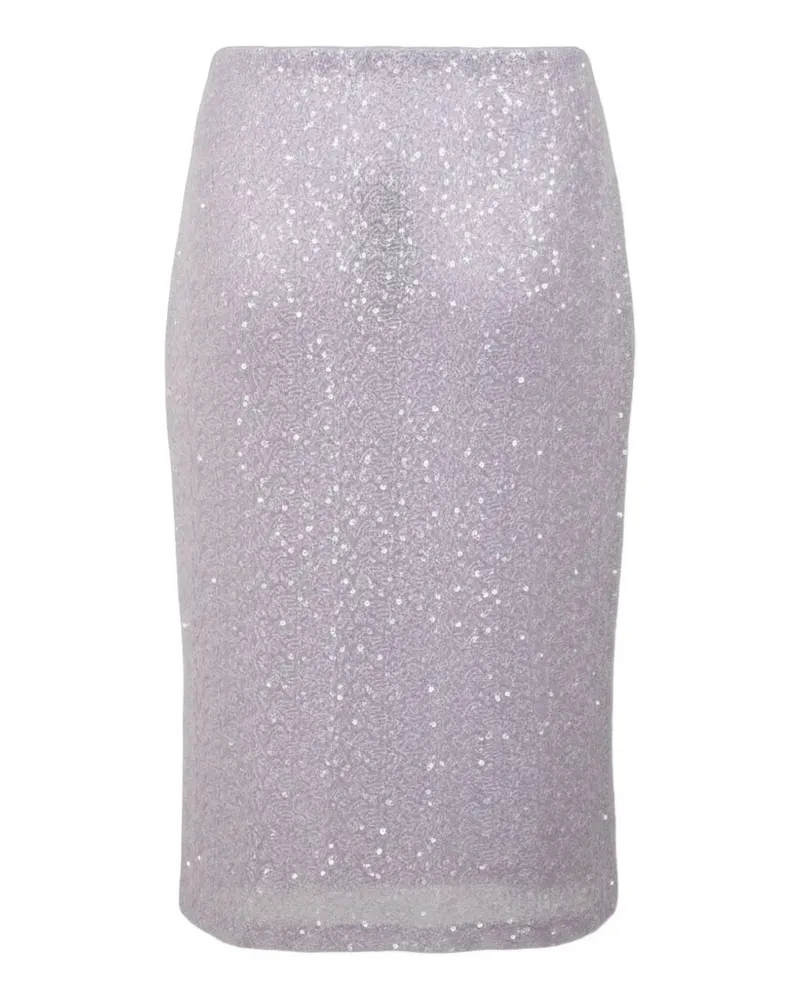 Des Phemmes bead-embellished sequined midi skirt - Violett Violett