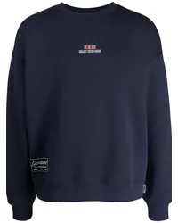 Izzue Fleece-Sweatshirt mit Patch-Detail Blau