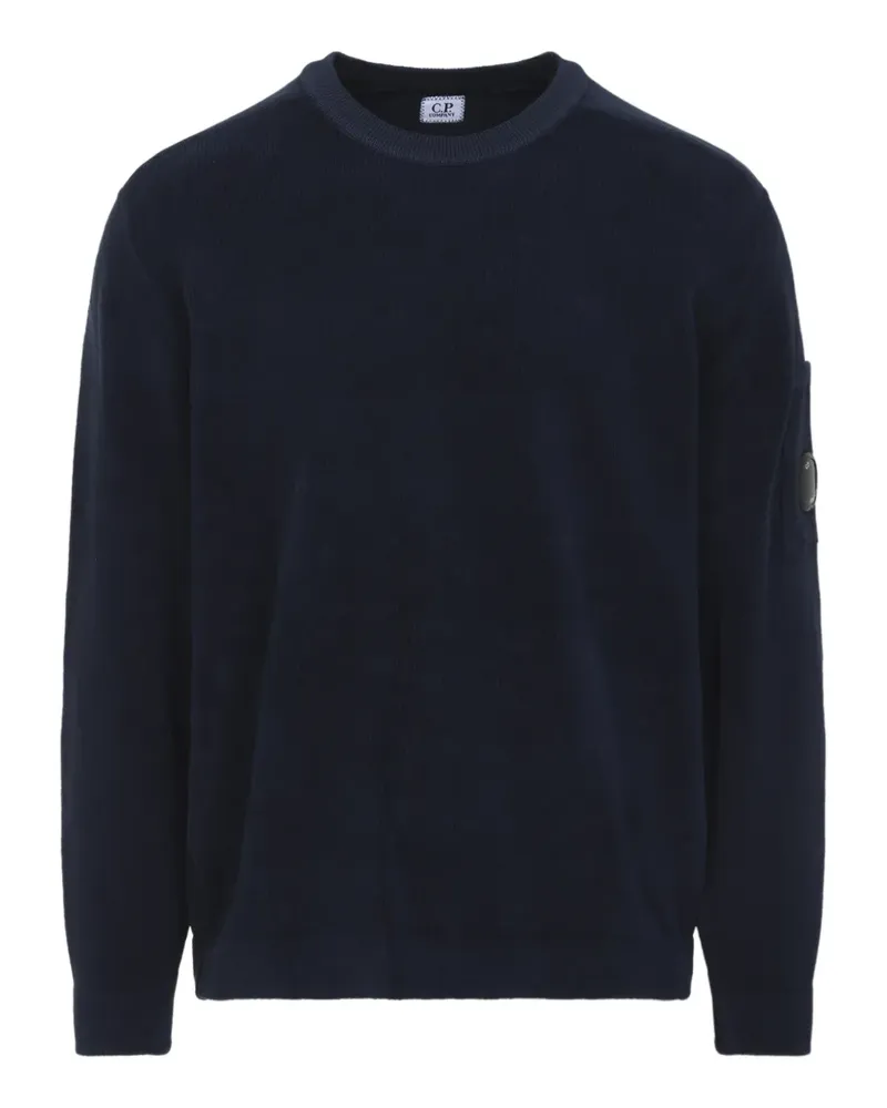 C.P. Company patch crew neck sweater - Blau Blau