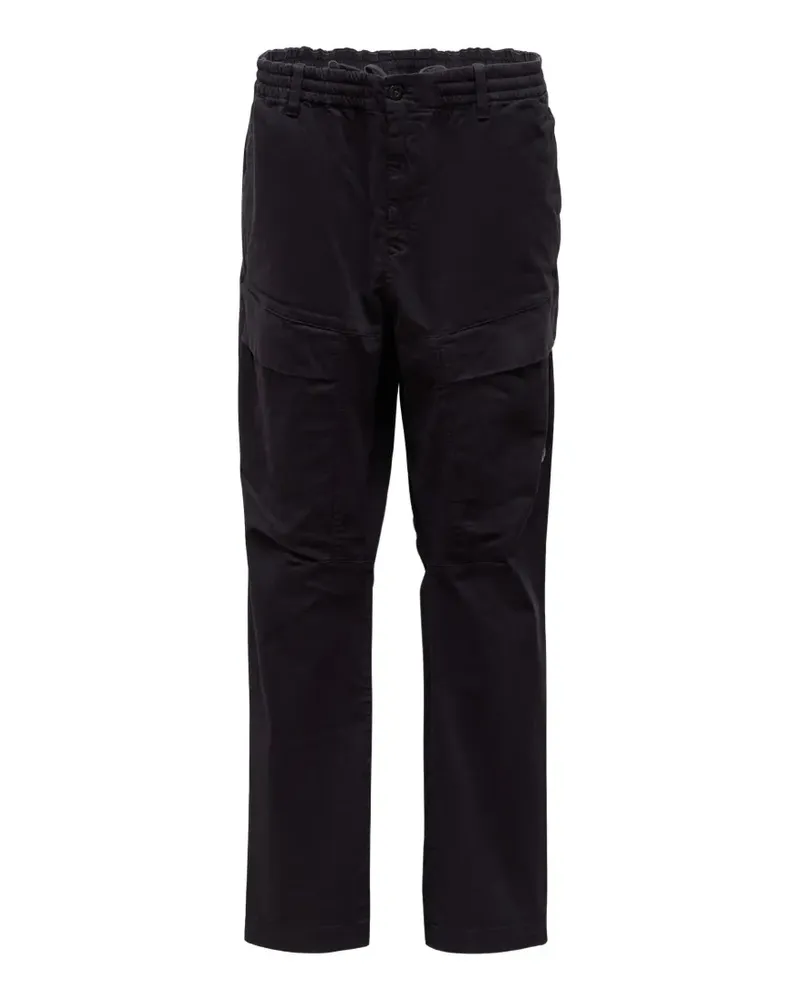 C.P. Company stretch sateen no side seams lens cargo pants - Schwarz Schwarz