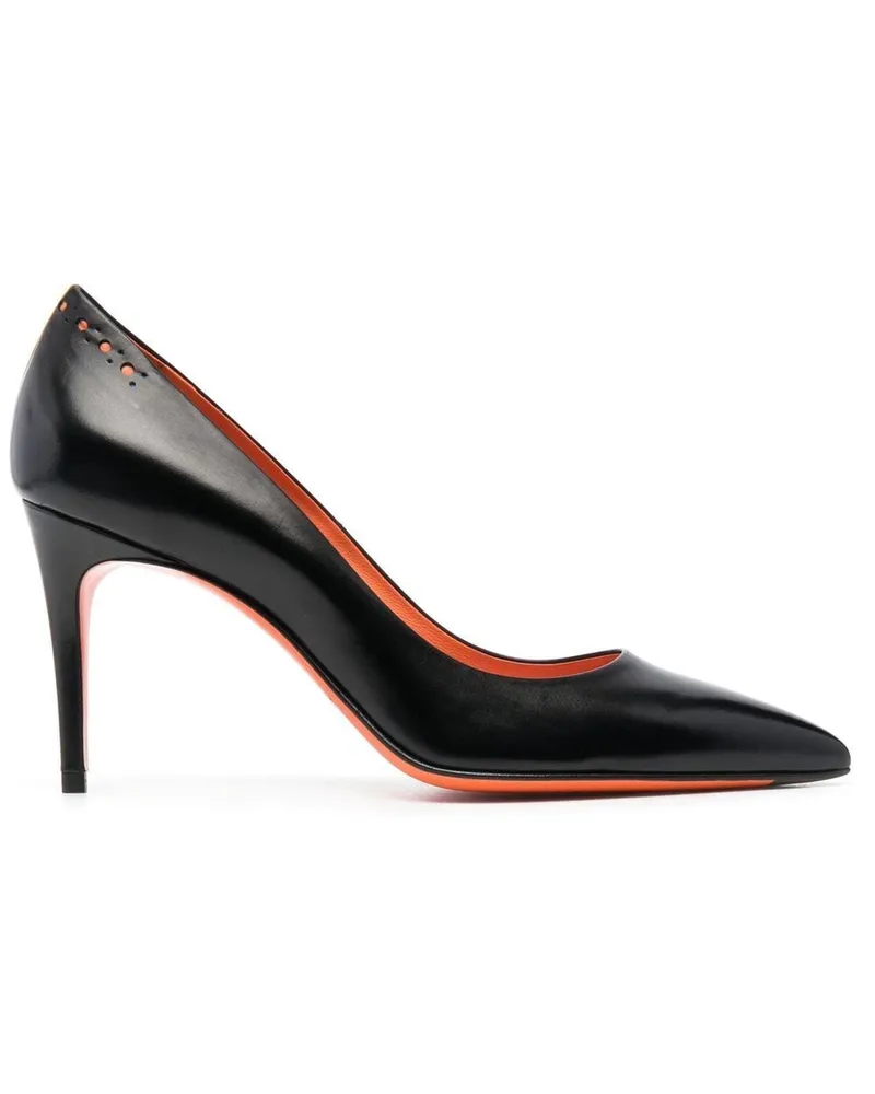 Santoni Pumps 95mm - Schwarz Schwarz