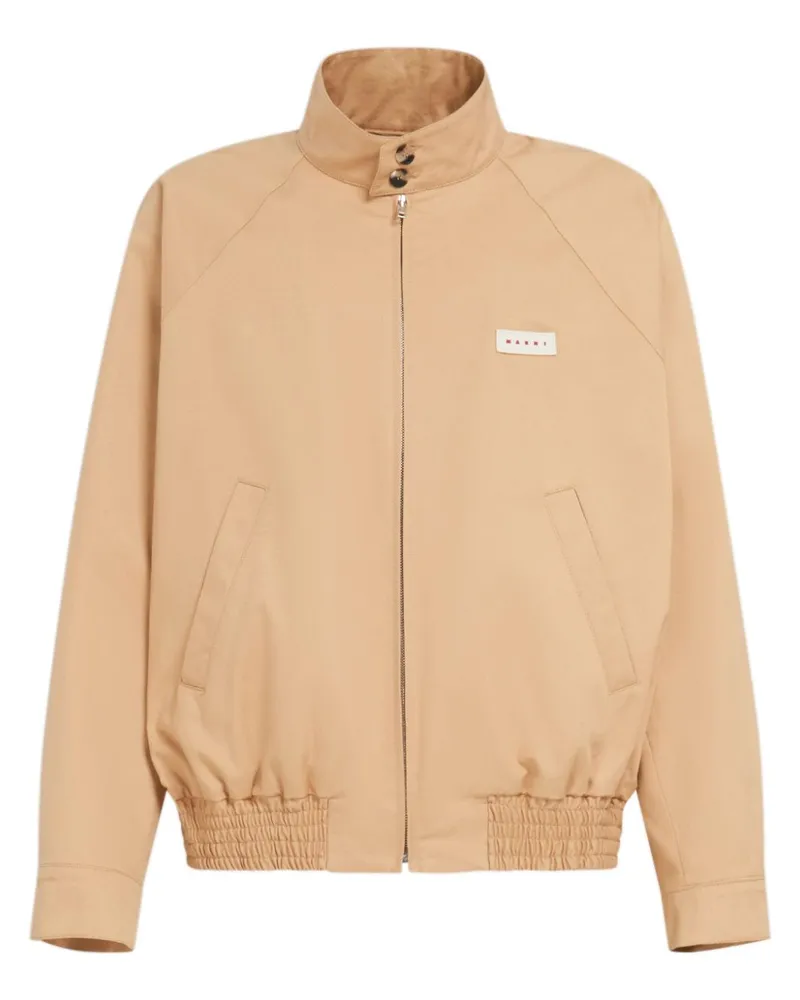 Marni Bomberjacke mit Logo-Patch - Gelb Gelb
