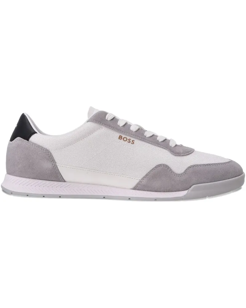 HUGO BOSS Sneakers mit Wildledereinsätzen - Weiß Weiß
