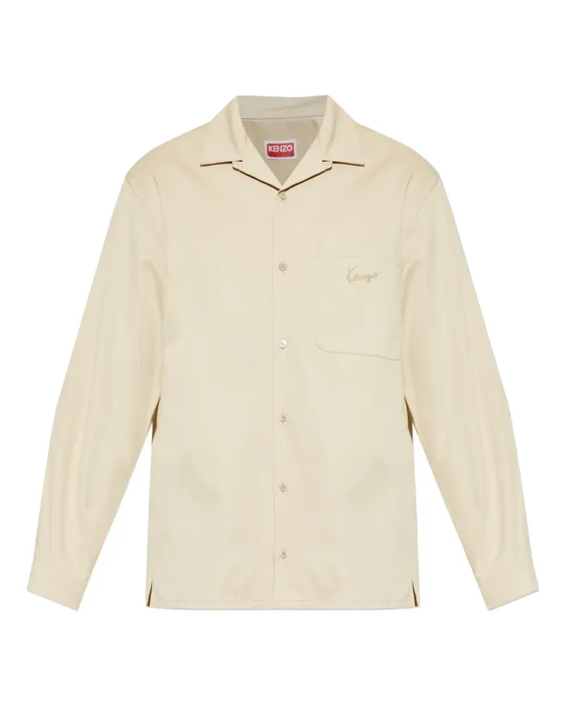Kenzo Hemd mit Logo-Stickerei - Nude Nude