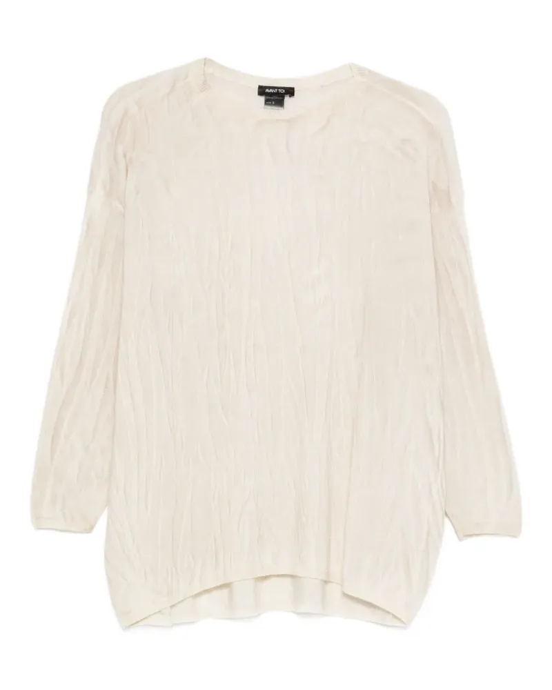 Avant Toi Klassisches Langarmshirt - Nude Nude