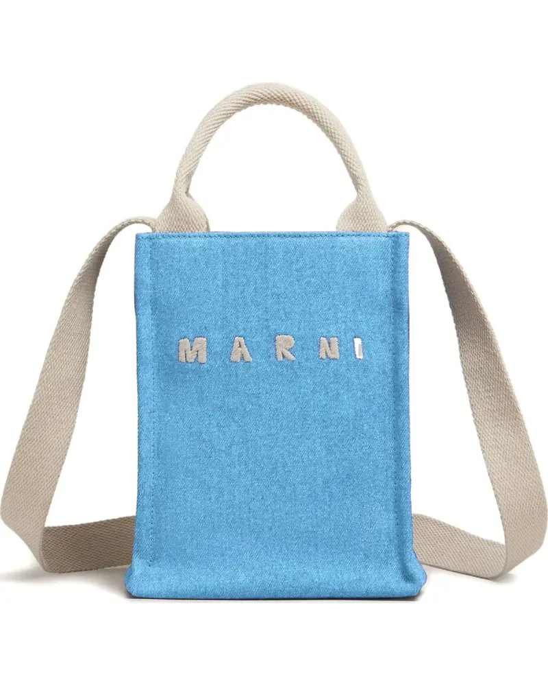 Marni Mini Tote Bag aus Denim - Blau Blau