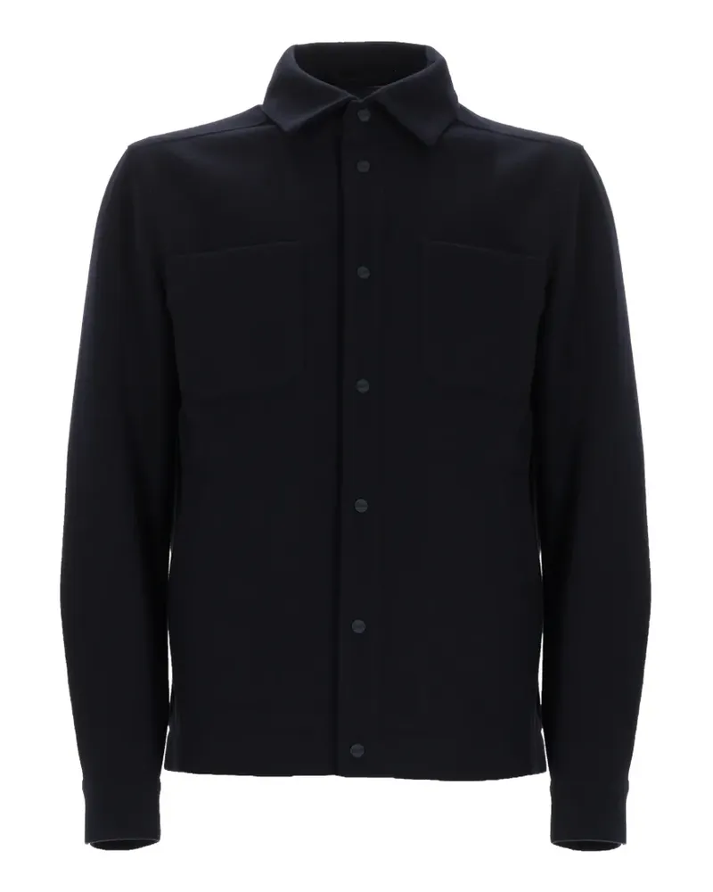 Herno button-fastening chest-pockets shirt jacket - Blau Blau
