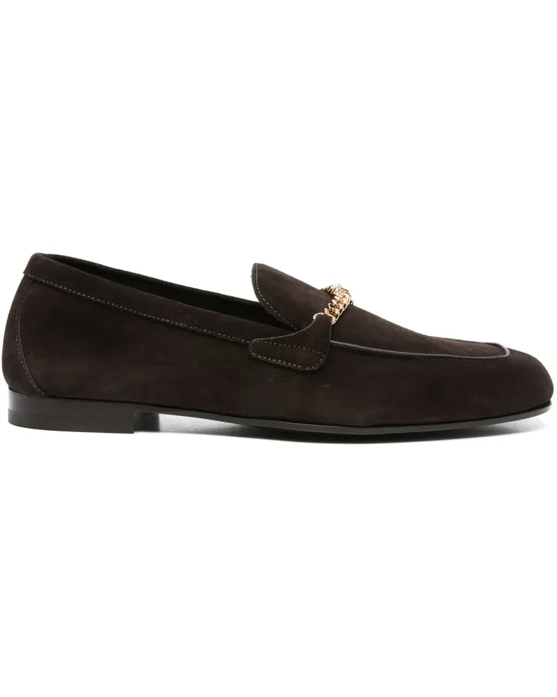 Versace Loafer aus Wildleder - Braun Braun