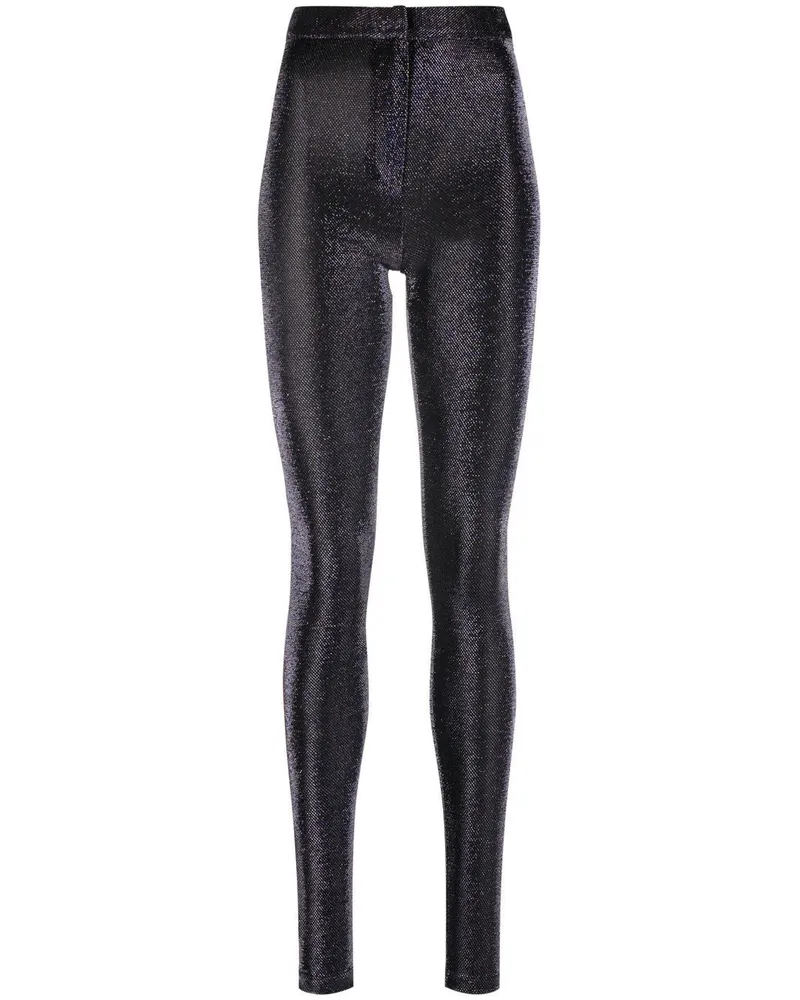 Zeynep Arcay Skinny-Hose mit Schimmeroptik - Blau Blau