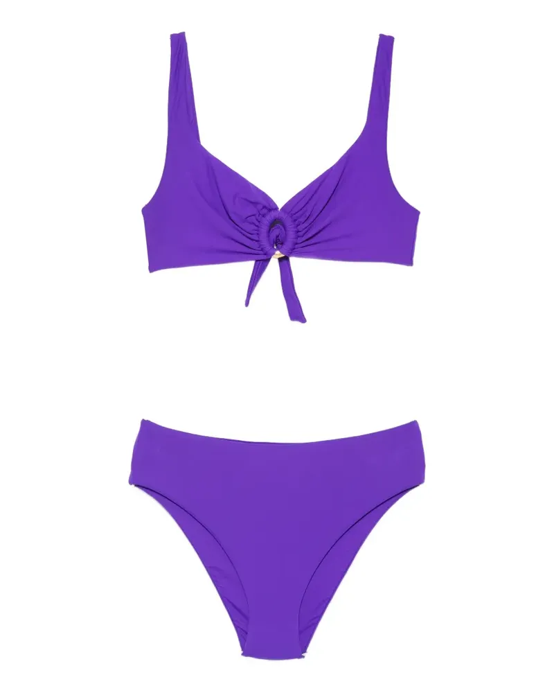 FISICO-Cristina Ferrari ring-detail knotted bikini - Violett Violett