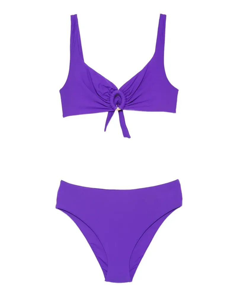 FISICO-Cristina Ferrari ring-detail knotted bikini - Violett Violett