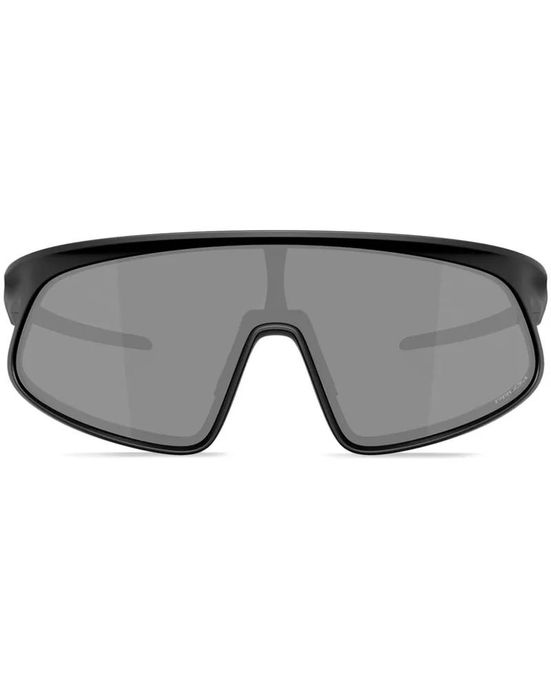 Oakley Sonnenbrille mit Shield-Gestell - Schwarz Schwarz