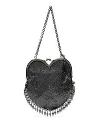 Saint Laurent Mini-Tasche mit Herz Silber