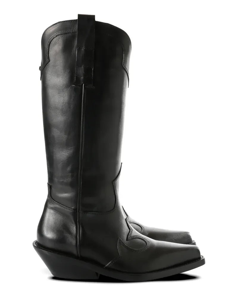 Ann Demeulemeester Rasin Santiags cowboy boots - Schwarz Schwarz