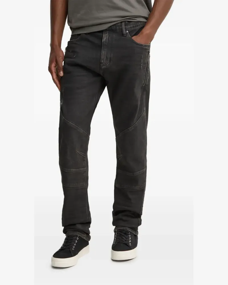 G-STAR RAW Moto Cross 3D Zip Jeans - Schwarz Schwarz