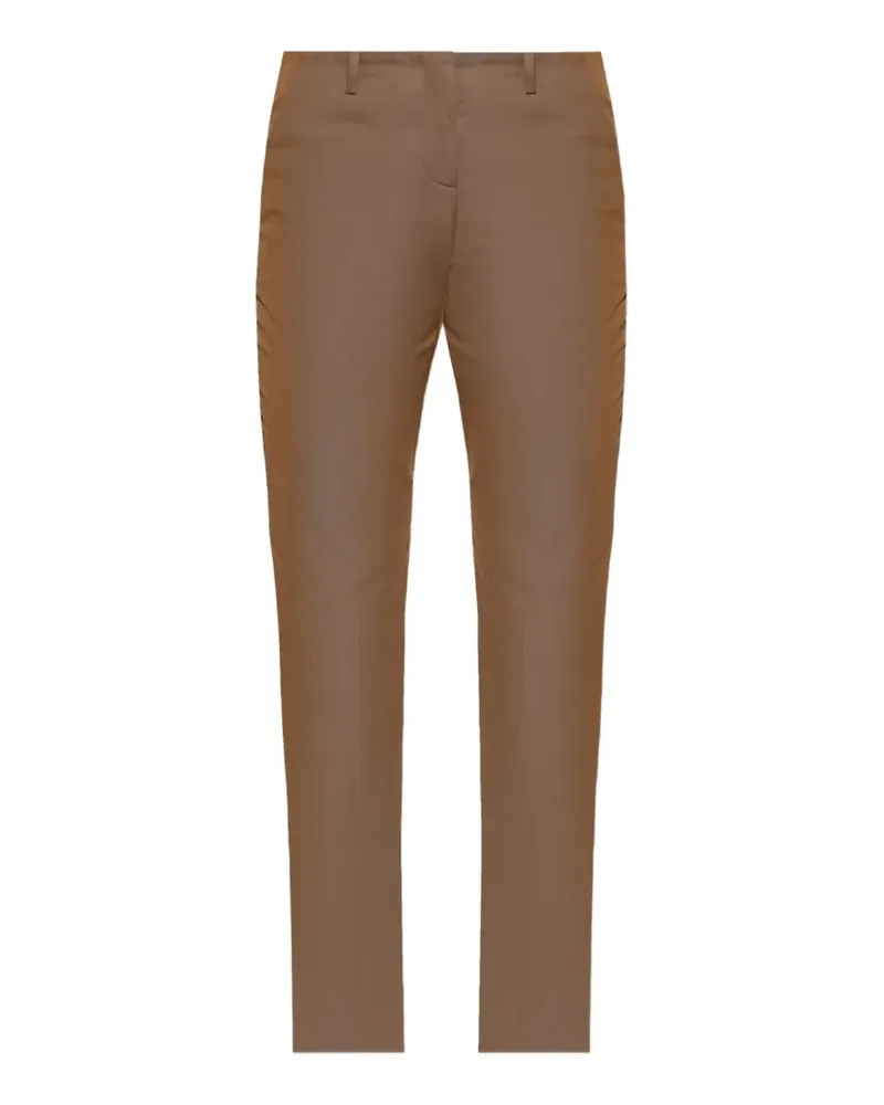 Alexander McQueen Hose mit Knitteroptik - Braun Braun