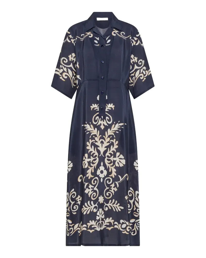 Seventy Maxikleid mit Print - Blau Blau
