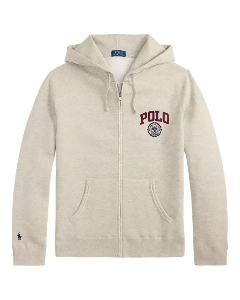 Ralph Lauren Kapuzenjacke mit Logo-Stickerei - Grau Grau