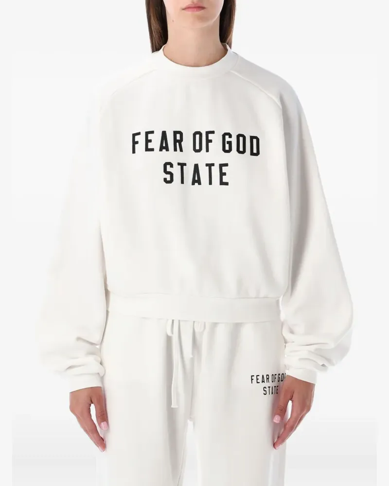 Fear of God Sweatshirt aus Fleece - Weiß Weiß