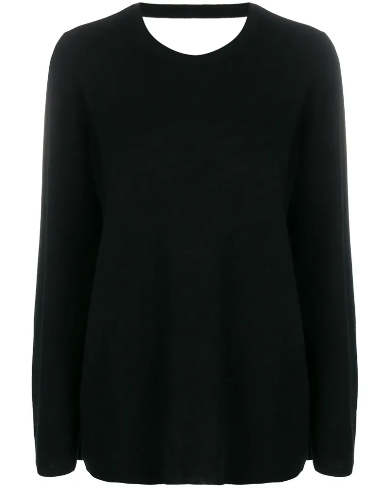 ALLUDE Pullover mit schmalem Schnitt - Schwarz Schwarz